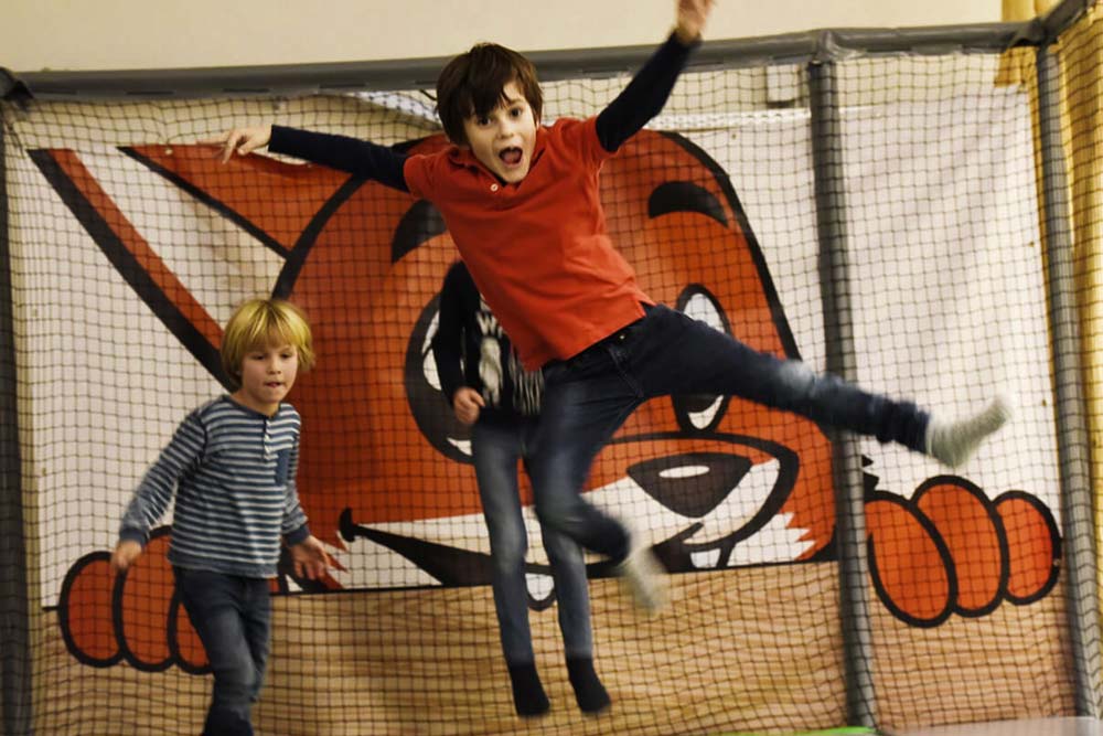 Indoor-Spielplatz „Ghupft wia Gsprunga“