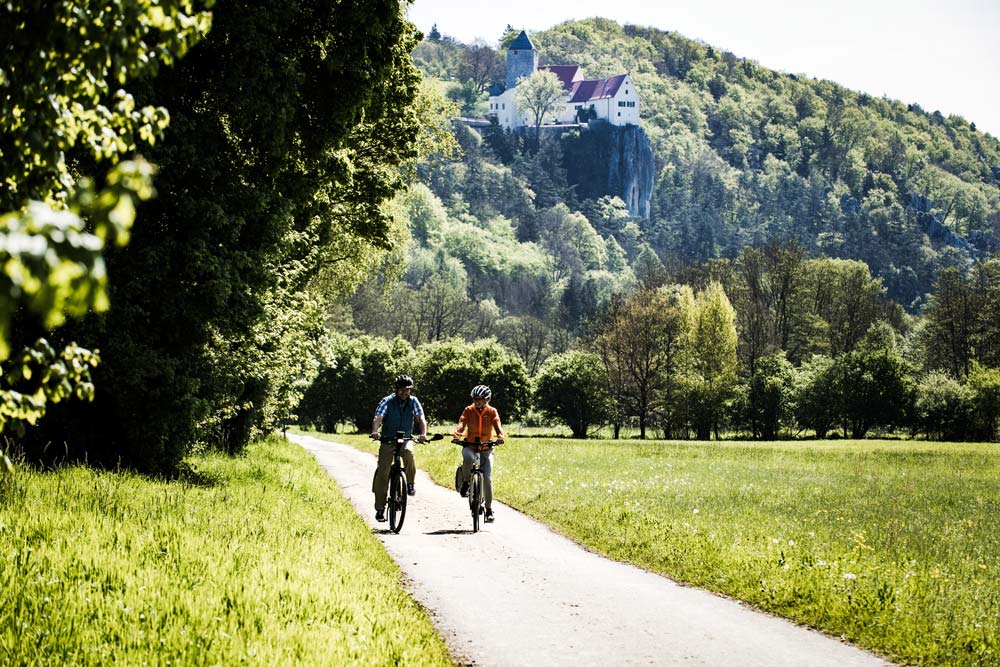 Radtour auf dem Altmühltal-Radweg, Burg Prunn