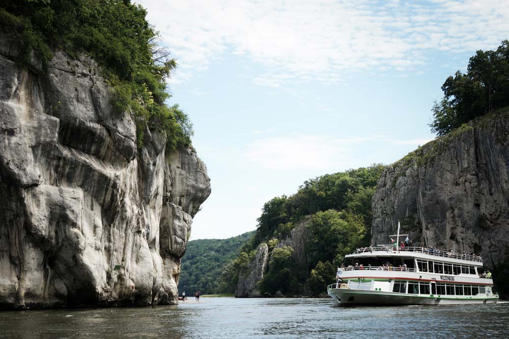 Schifffahrt durch den Donaudurchbruch zum Kloster Weltenburg